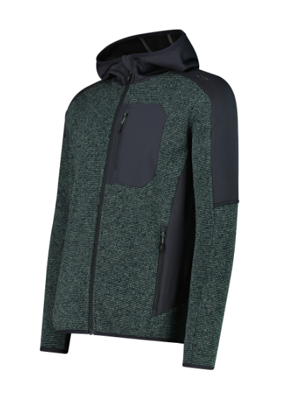 Campera Hooded Knit Tech - Hombre