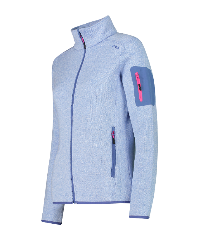 Campera Melange Knit Tech - Mujer