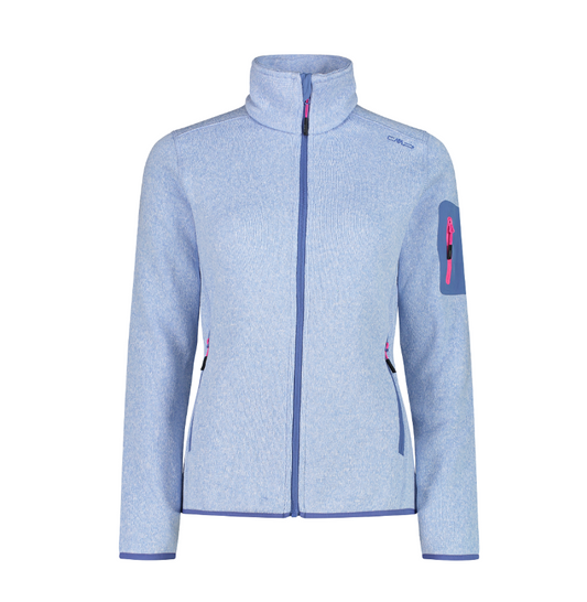 Campera Melange Knit Tech - Mujer