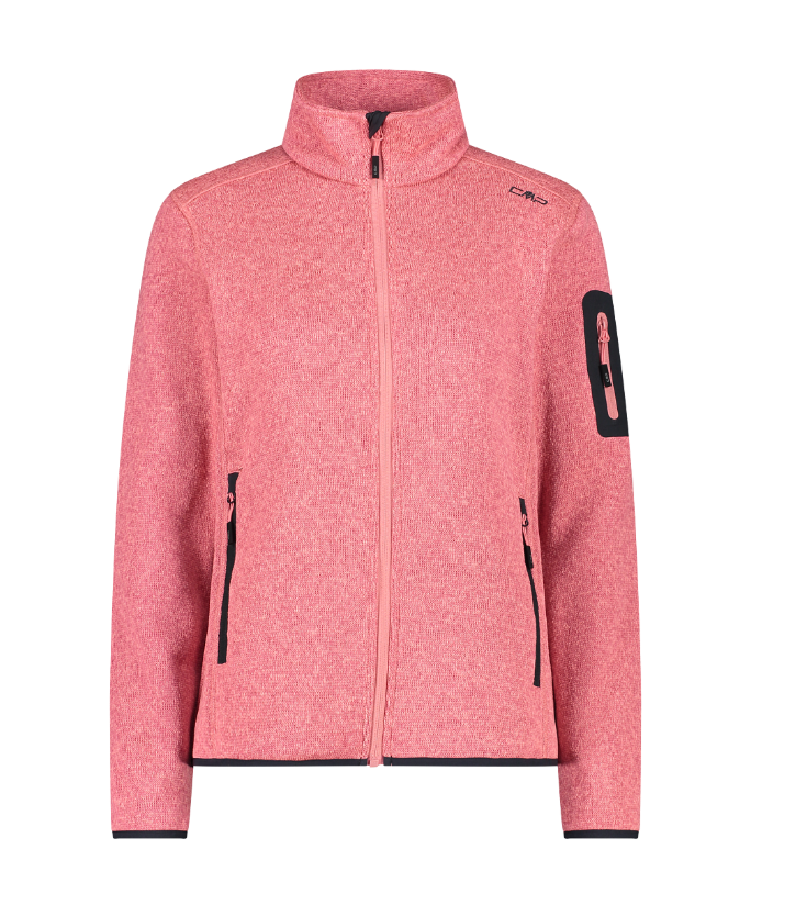 Campera Melange Knit Tech - Mujer