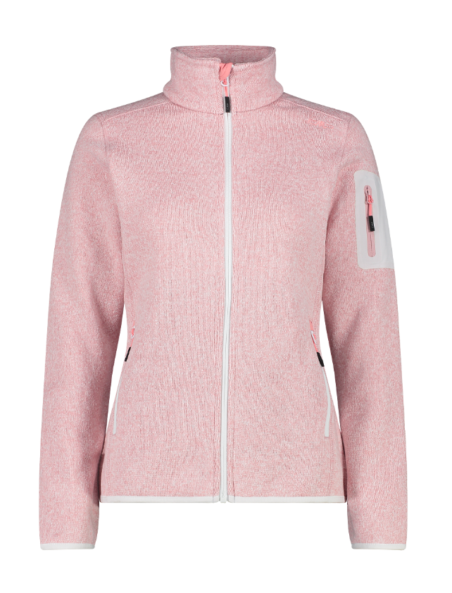 Campera Melange Knit Tech - Mujer