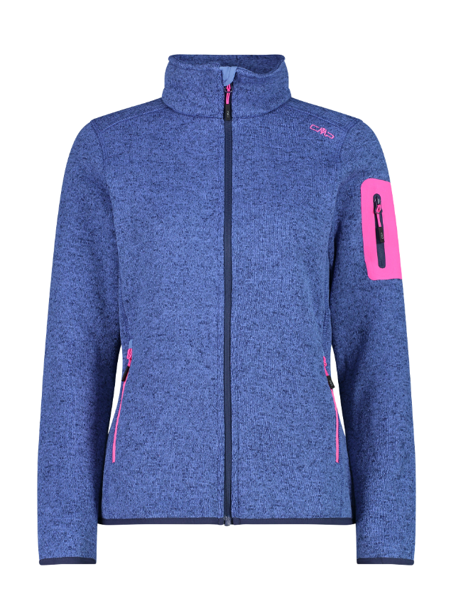 Campera Melange Knit Tech - Mujer