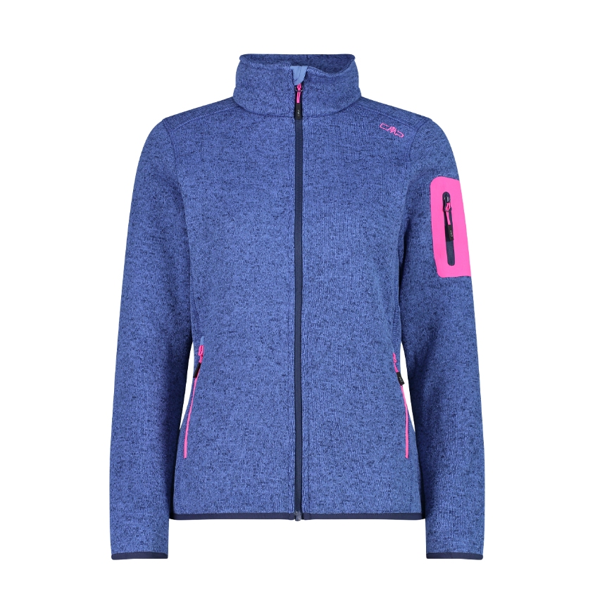 Campera Melange Knit Tech - Mujer