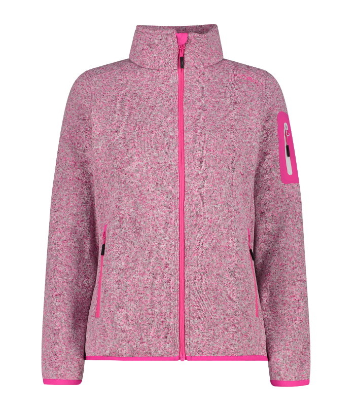 Campera Melange Knit Tech - Mujer