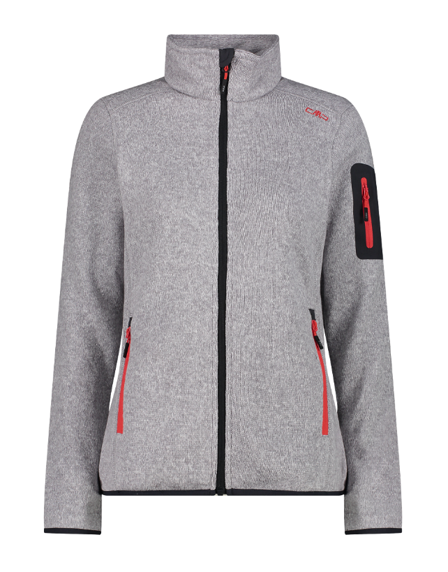 Campera Melange Knit Tech - Mujer