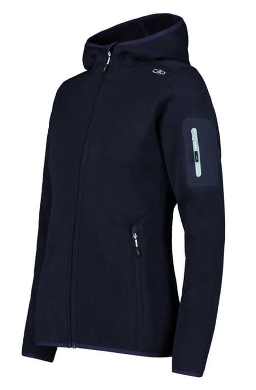 Campera Fix Hood Polar Knit Tech - Mujer