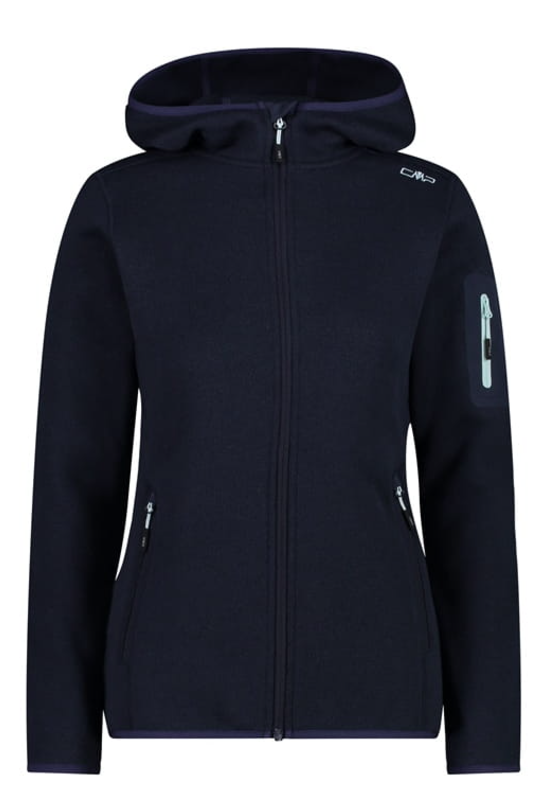 Campera Fix Hood Polar Knit Tech - Mujer