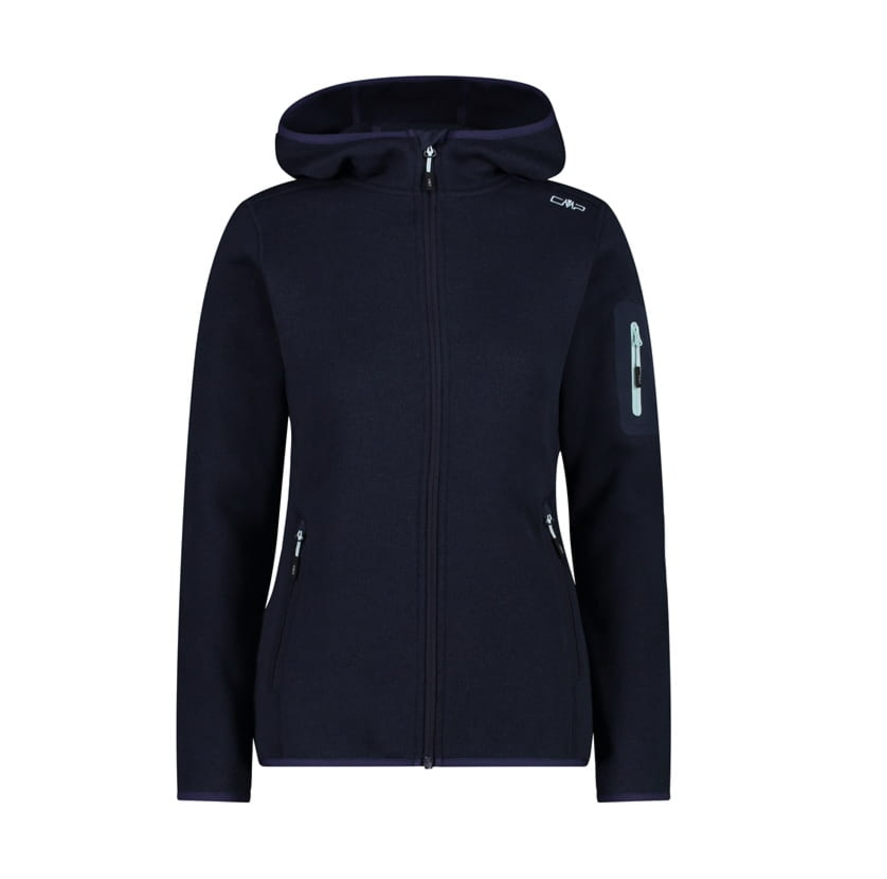 Campera Fix Hood Polar Knit Tech - Mujer