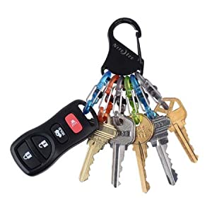 Llavero Mosqueton Acero P/6 Llaves 7,8cm c/Trabas