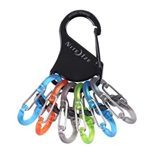 Llavero Mosqueton Acero P/6 Llaves 7,8cm c/Trabas