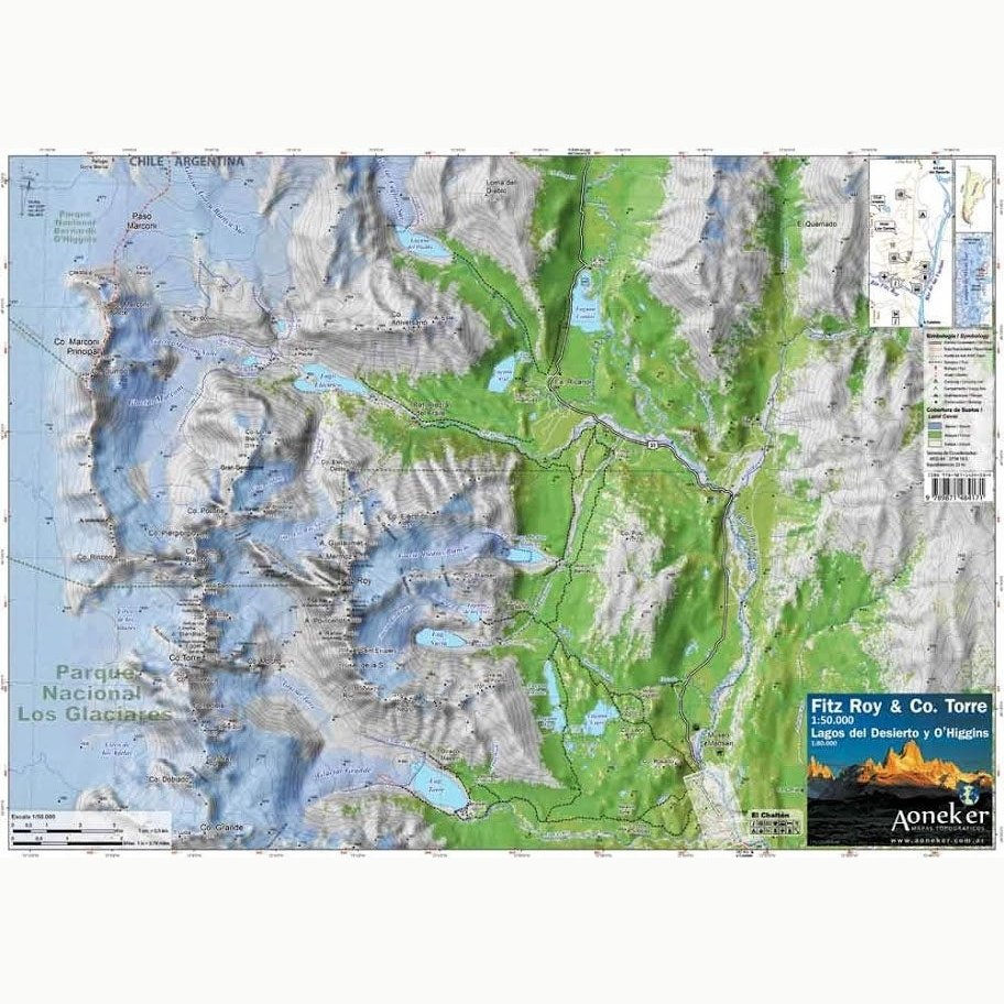 Pixmap Mapa Topografico Fitz Roy - Cerro Torre