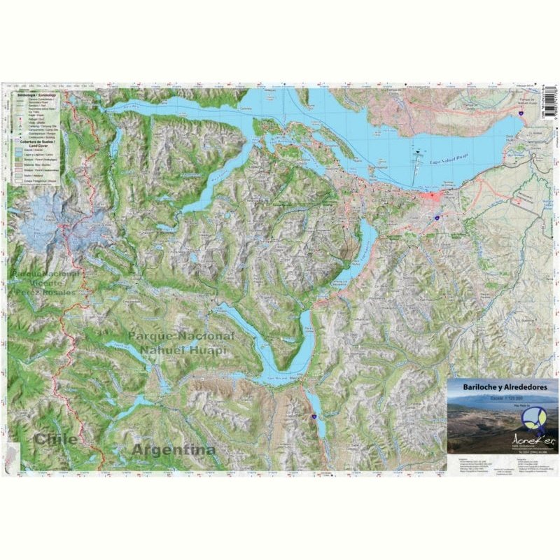 Pixmap Mapa Topografico Bariloche y Bolson