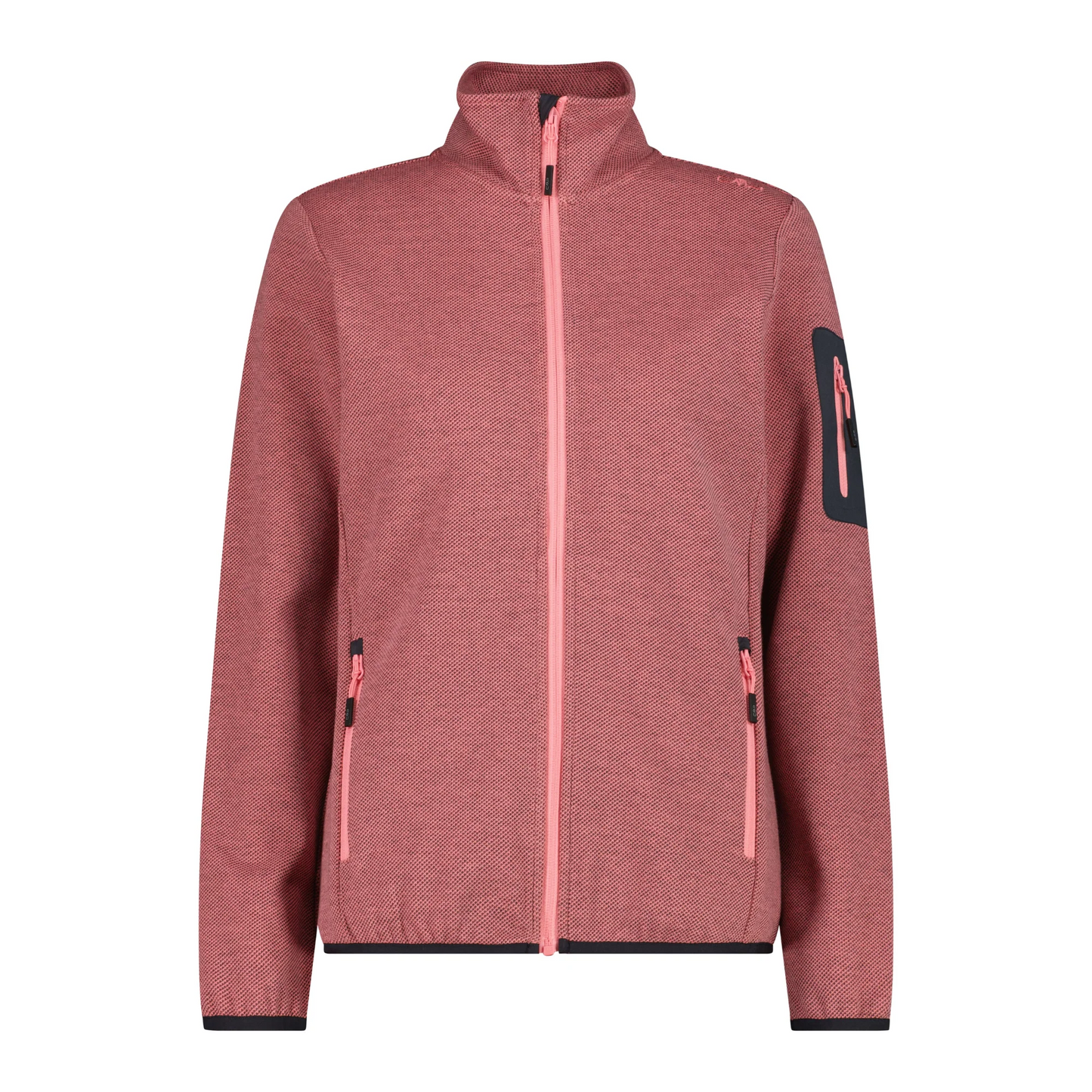 Campera Melange Knit Tech - Mujer