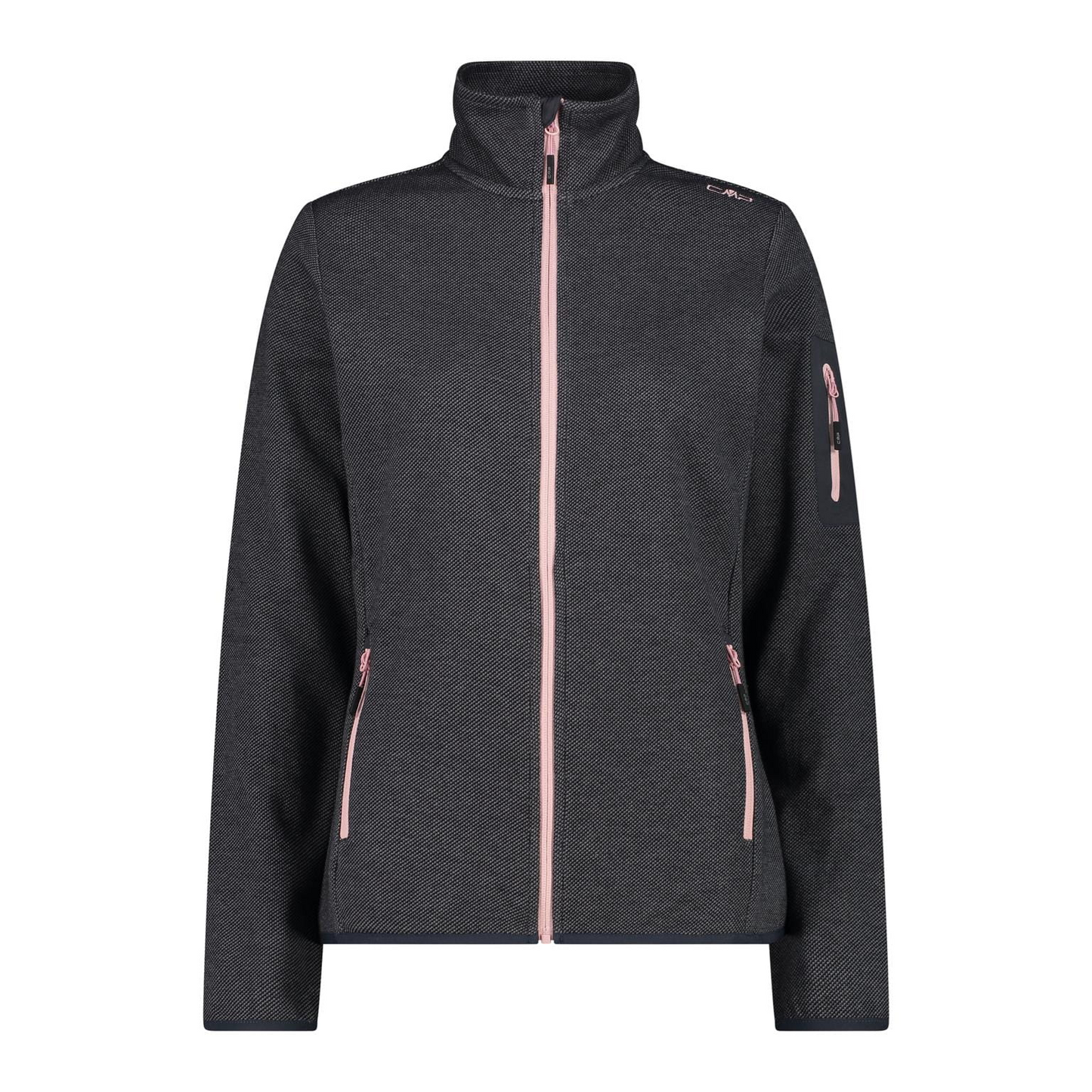 Campera Melange Knit Tech - Mujer
