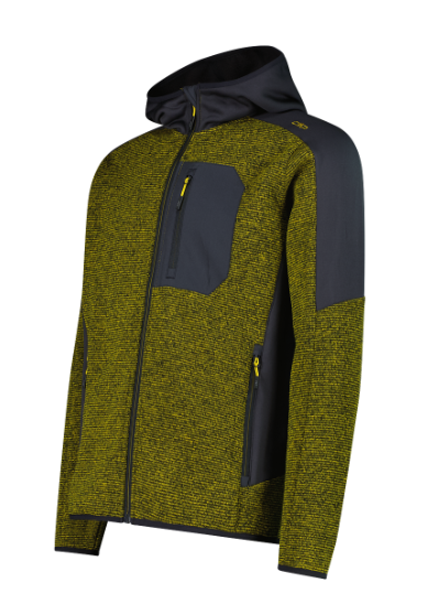 Campera Hooded Knit Tech - Hombre