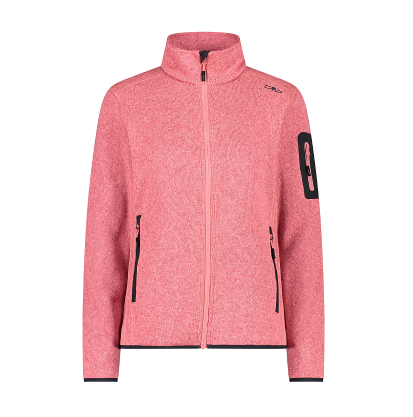 Campera Melange Knit Tech - Mujer