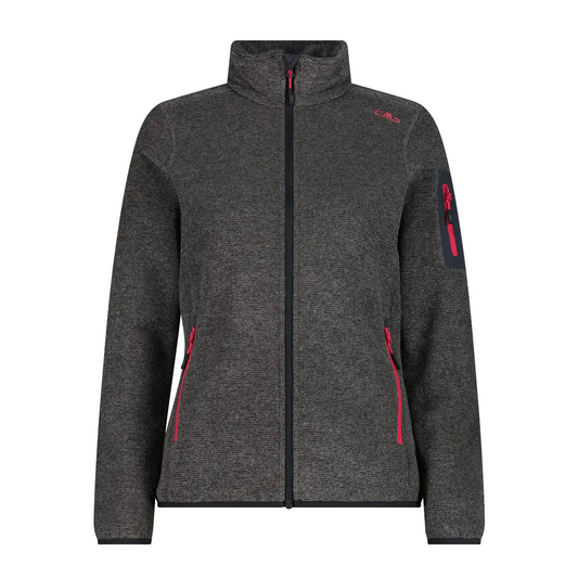 Campera Melange Knit Tech - Mujer