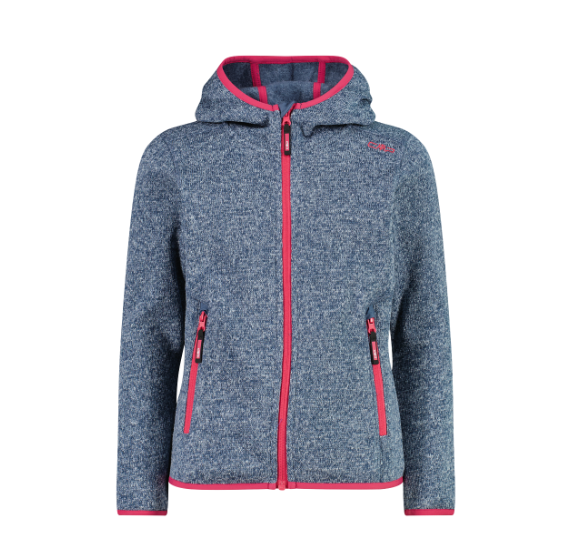 Campera Polar Fix Hood - Niñas