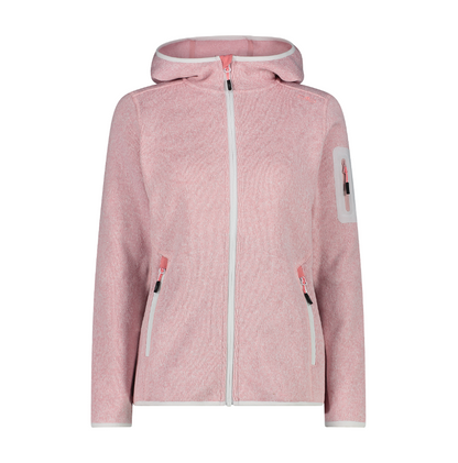 Campera Fix Hood Polar Knit Tech - Mujer
