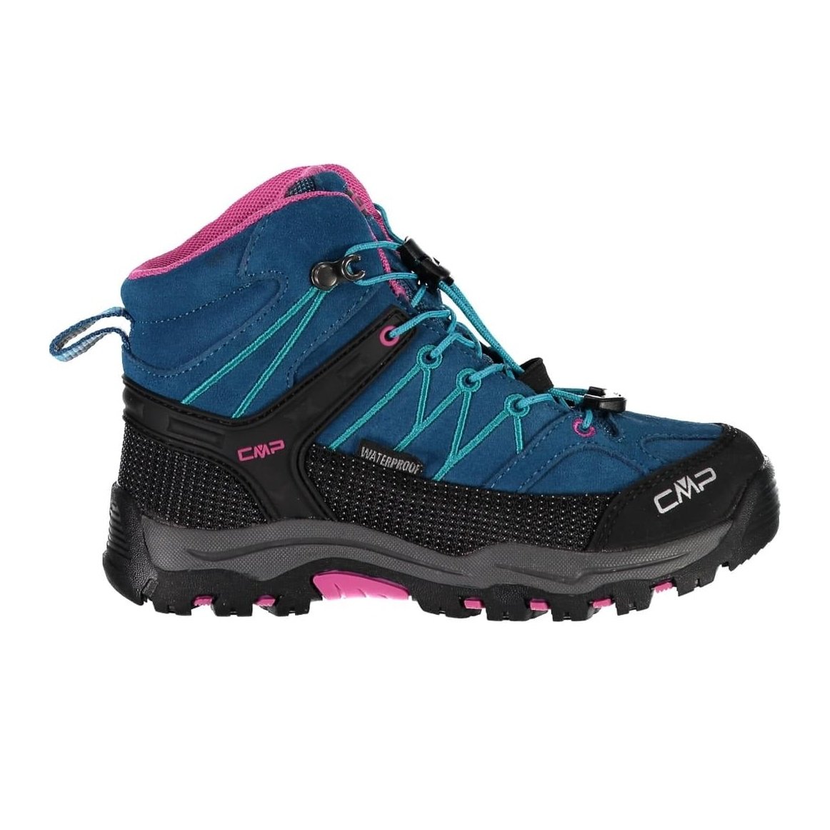 Cmp Kids Rigel Low Trekking Shoes Wp rosa zapatillas trekking niño