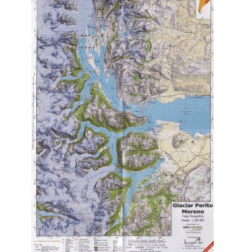 Pixmap Mapa Topografico Glaciar Perito Moreno